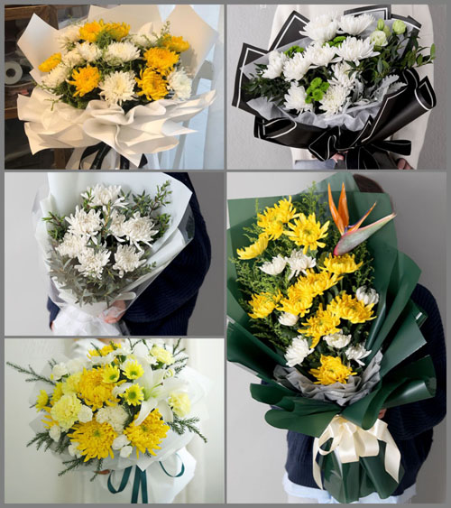 广东河源市东源县顺天镇白事花束代送